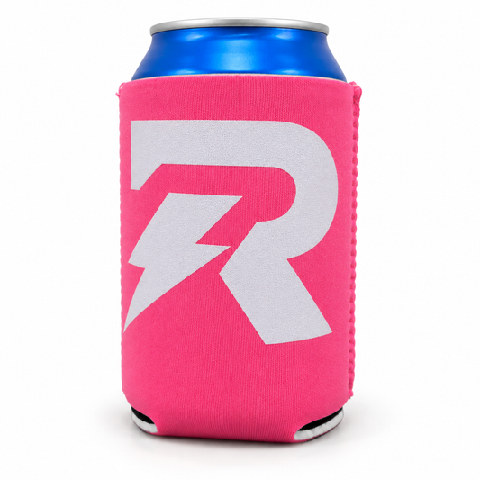 "Cold one" neoprene cooler PINK