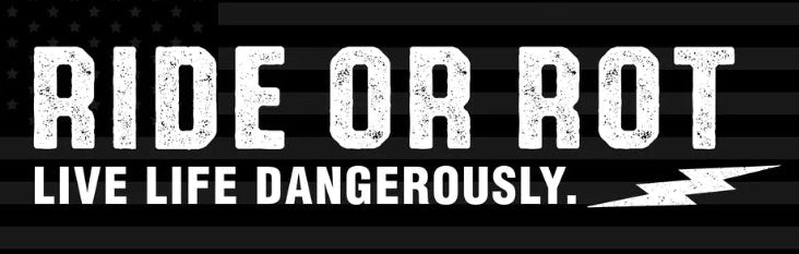Ride or Rot⚡️ | Live Dangerously Shop banner