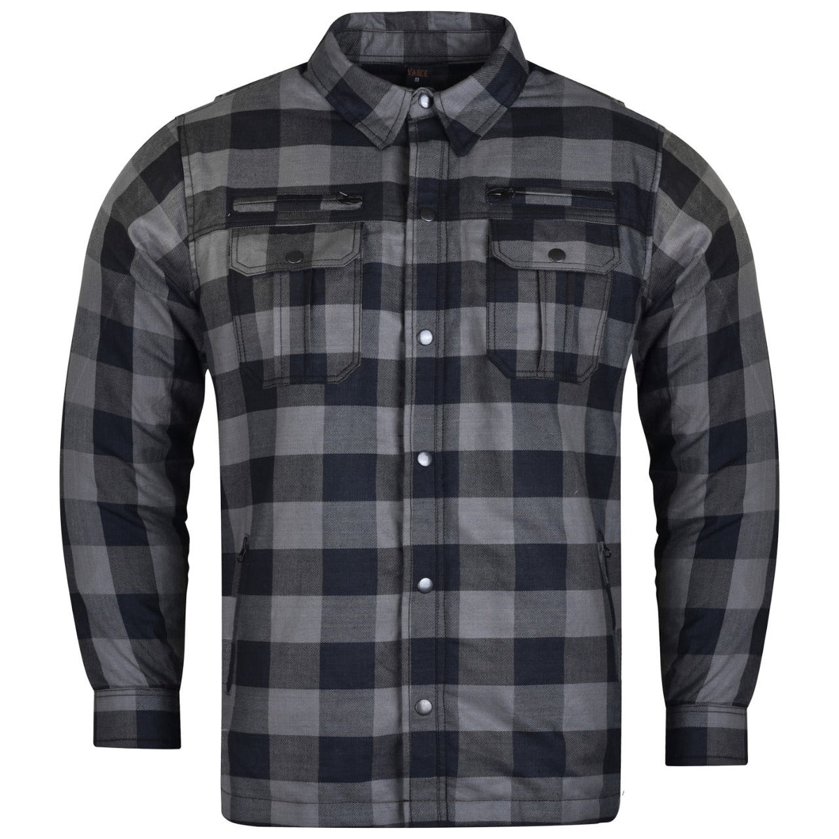 Standard Issue Armored Riding Flannel — Grey