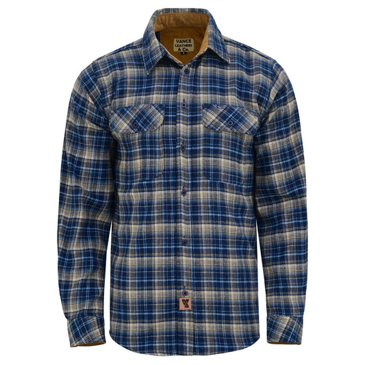 Off Duty Corduroy Flannel — Keen Midnight — sleeves-down view 2