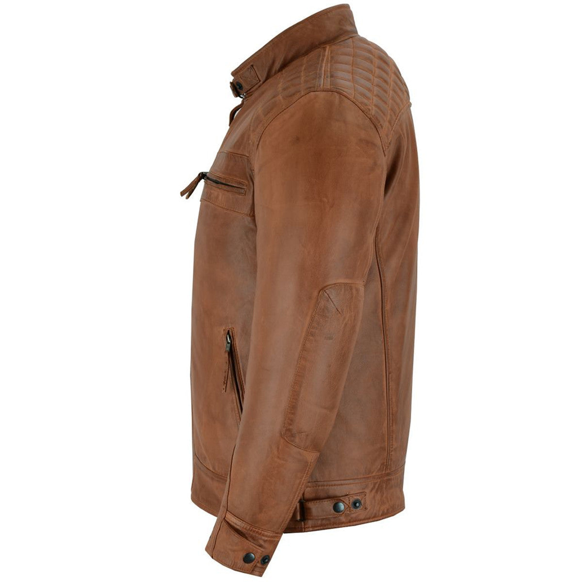 Last Light Lambskin Café Jacket — Austin Brown — product view 3