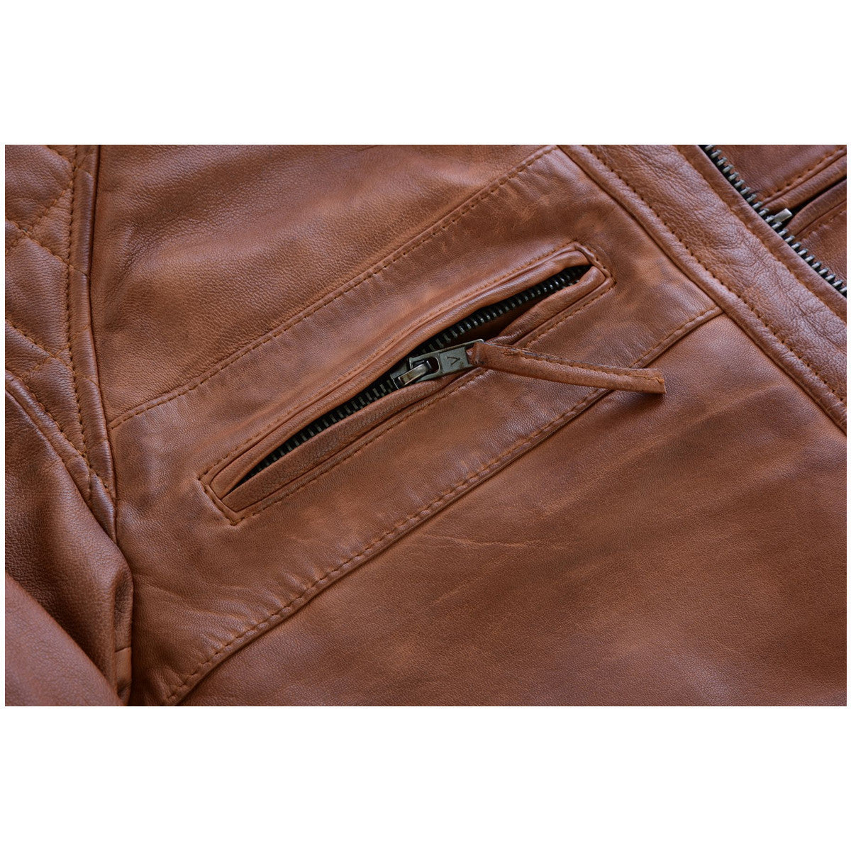 Last Light Lambskin Café Jacket — Austin Brown — product view 4