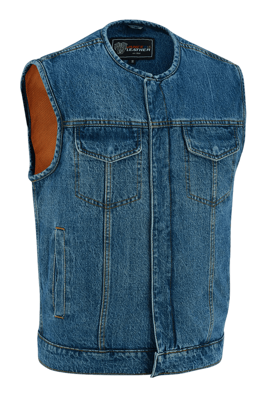 Garage Denim Club Vest — Blue — product view 1