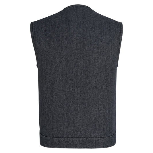 Garage Denim Club Vest — Distressed Grey — product view 2