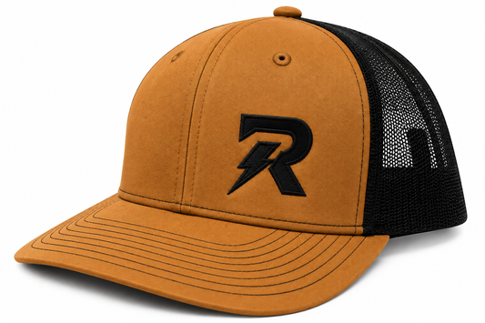 RideorRot ⚡️R-Type Workmans comp brown  | Premium Motorcycle Trucker Hat