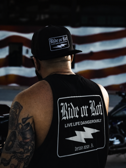 RideorRot ⚡️ "OG" Snapback | Premium Motorcycle Trucker Hat