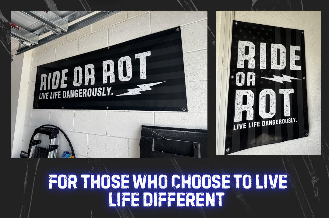 Ride or Rot⚡️ | Live Dangerously Shop banner