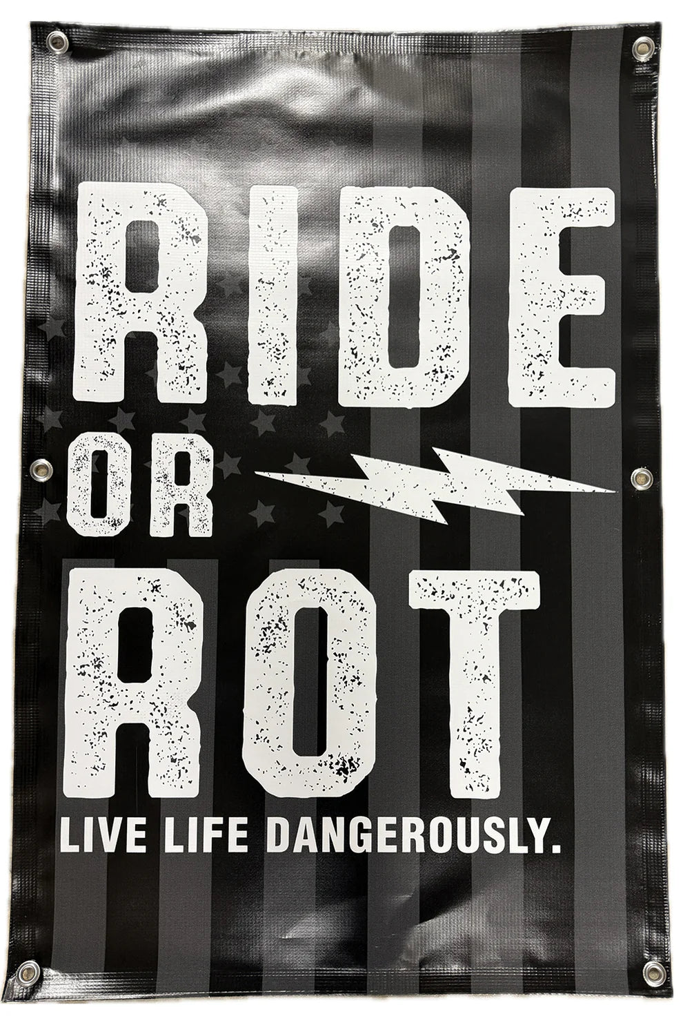 Ride or Rot⚡️ | Live Dangerously Shop Banner (2'x3')