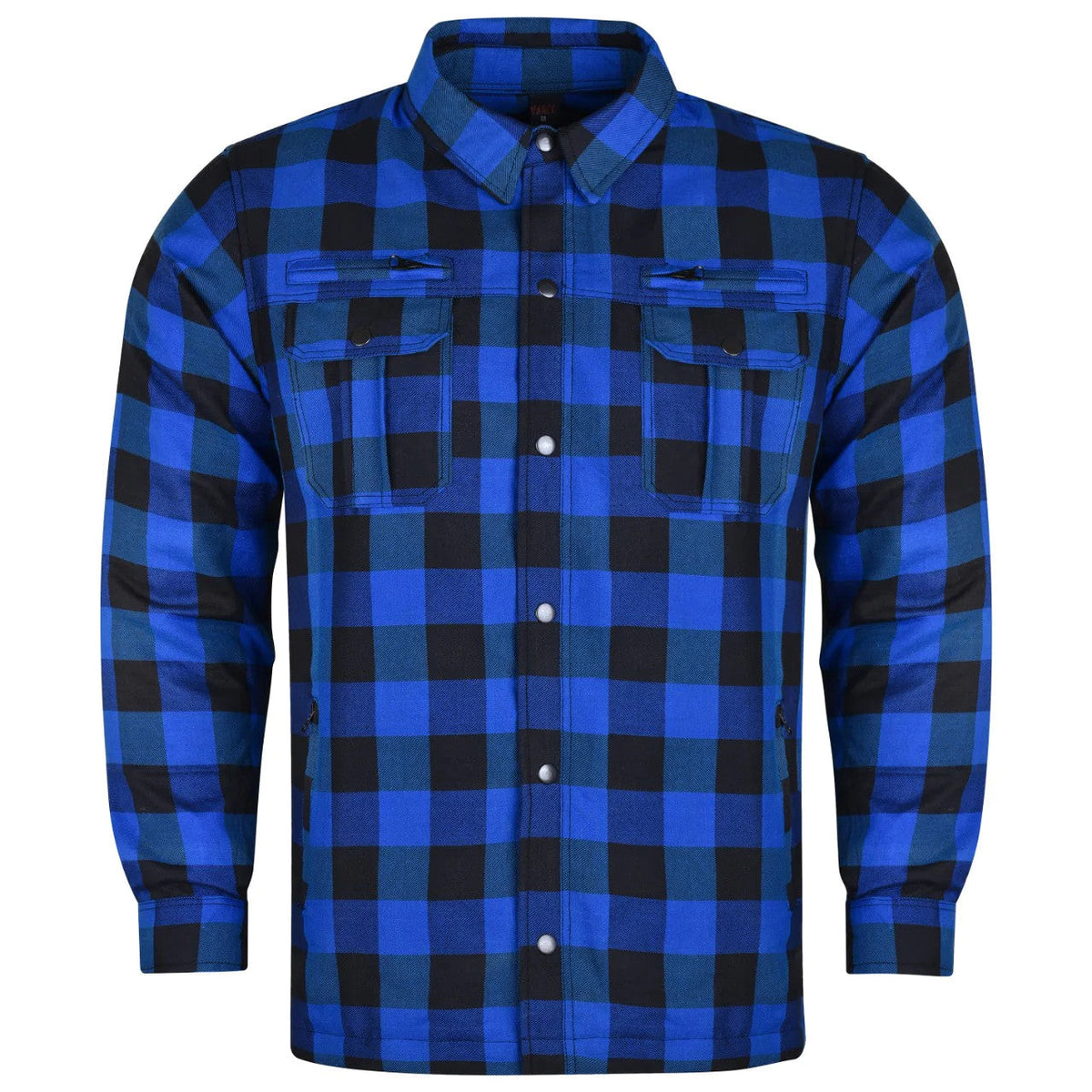 Standard Issue Armored Riding Flannel — Black/Blue