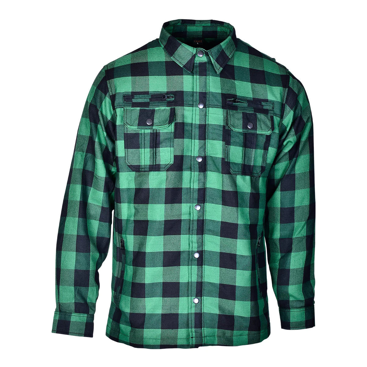 Standard Issue Armored Riding Flannel — Green