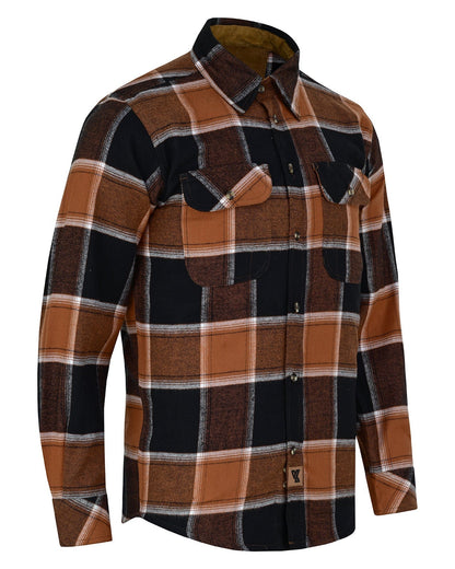 Off Duty Corduroy Flannel — Ironwood — sleeves-down view 1