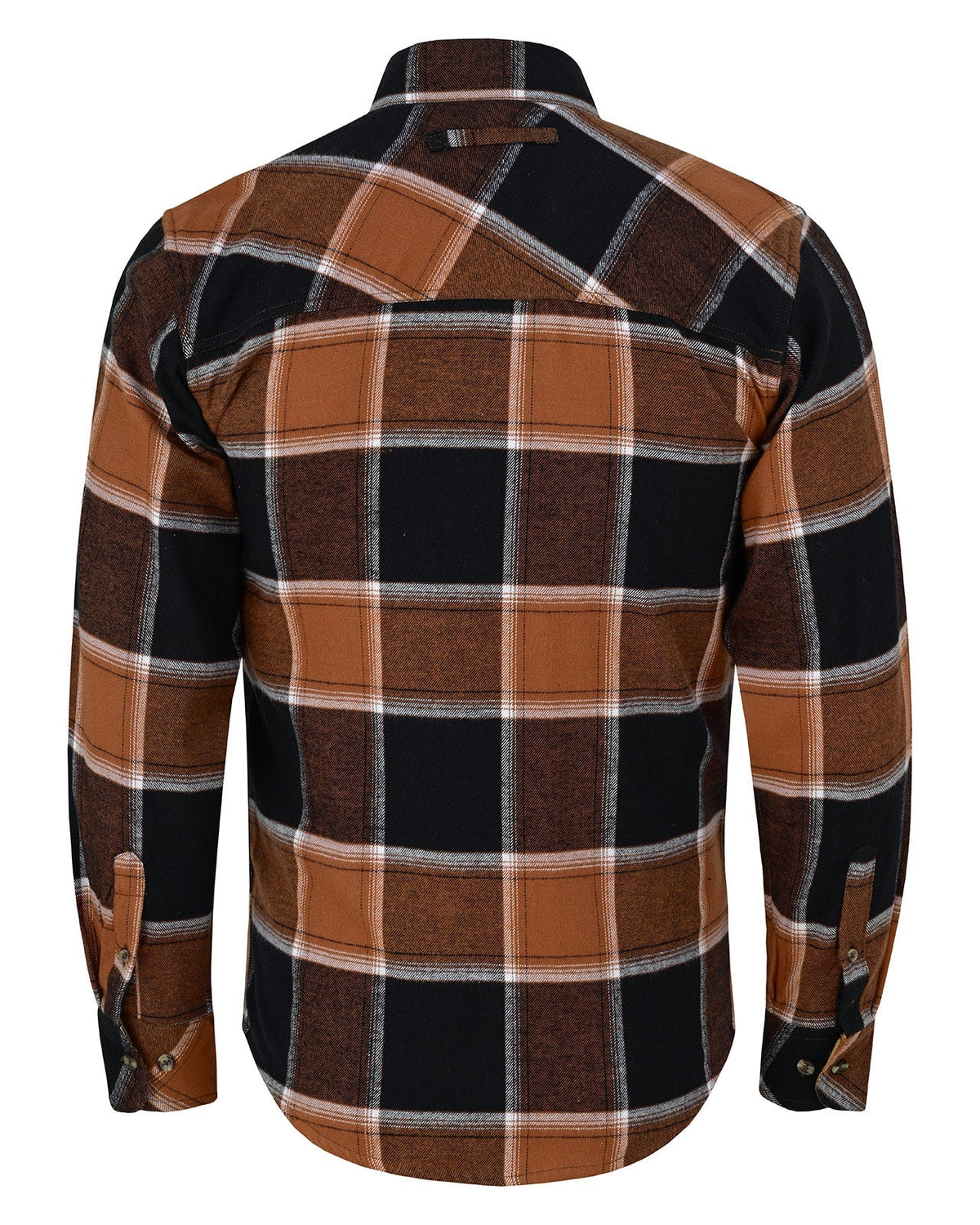 Off Duty Corduroy Flannel — Ironwood — sleeves-down view 3