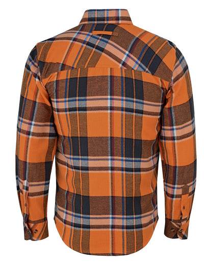 Off Duty Corduroy Flannel — Cobalt — sleeves-down view 3