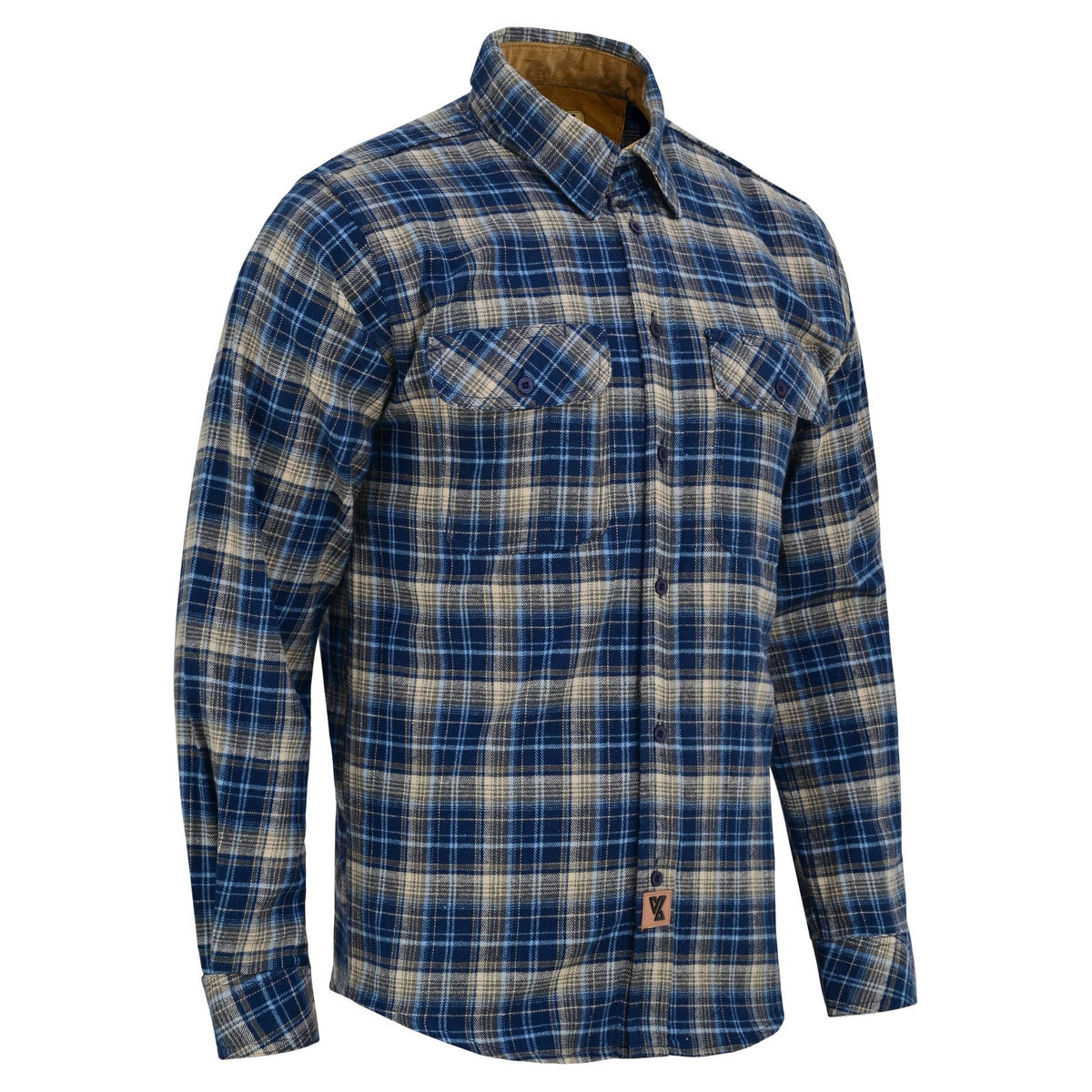 Off Duty Corduroy Flannel — Keen Midnight — sleeves-down view 1