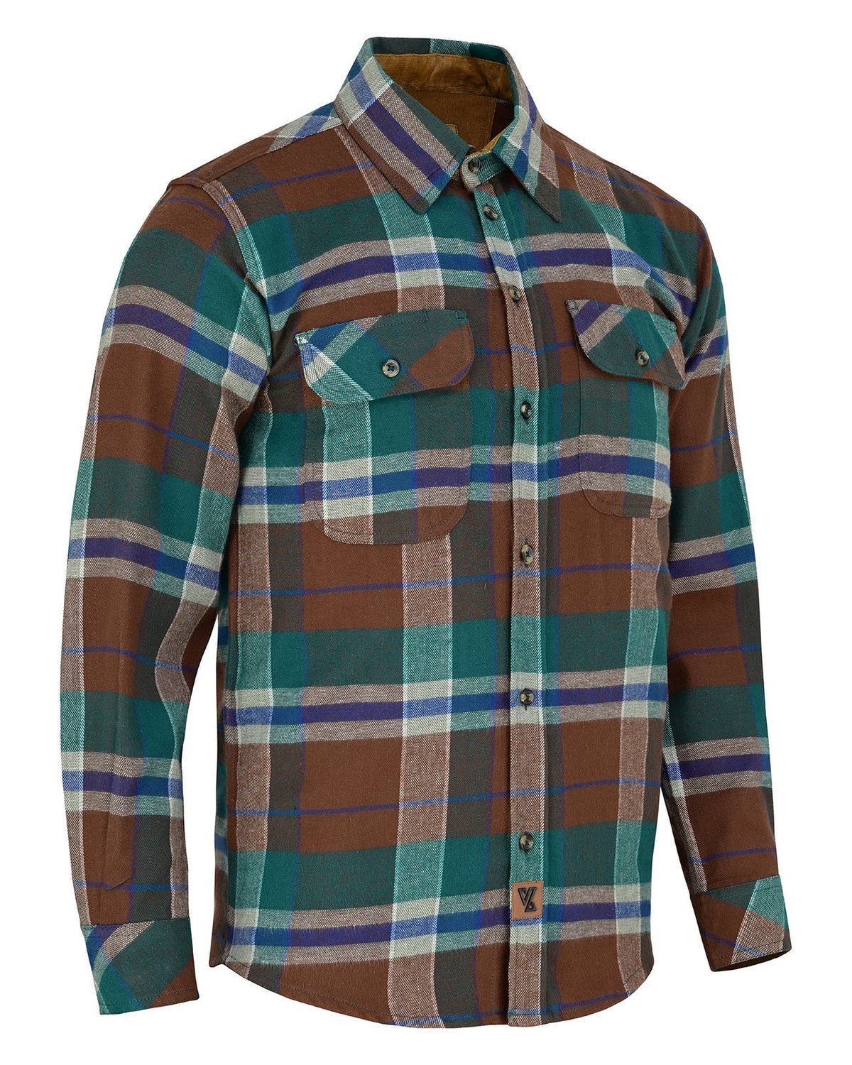 Off Duty Corduroy Flannel — Smoky Mountain — sleeves-down view 1