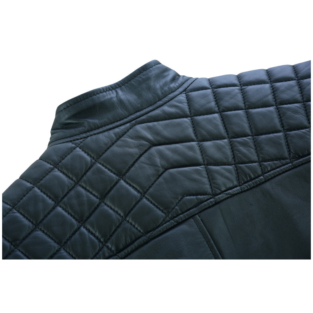 Last Light Lambskin Café Jacket — Black — product view 4