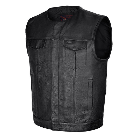 Long Haul Leather Vest — product view 1