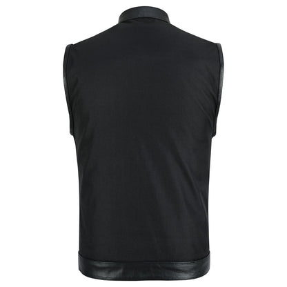 Road Crew Leather-Trim Textile Vest — product view 2