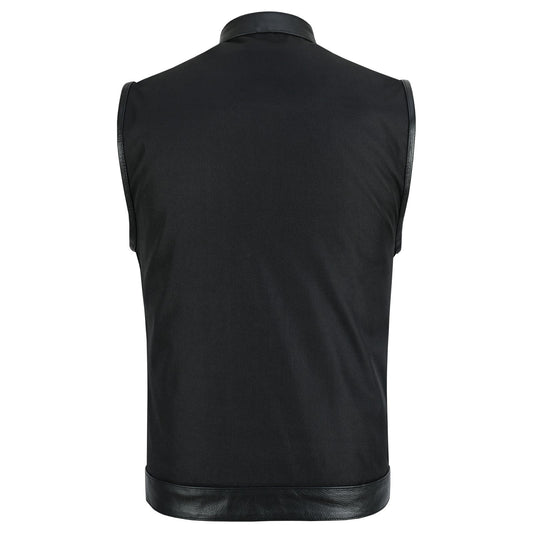 Road Crew Leather-Trim Textile Vest — product view 2