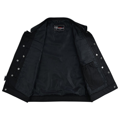 Road Crew Leather-Trim Textile Vest — product view 3