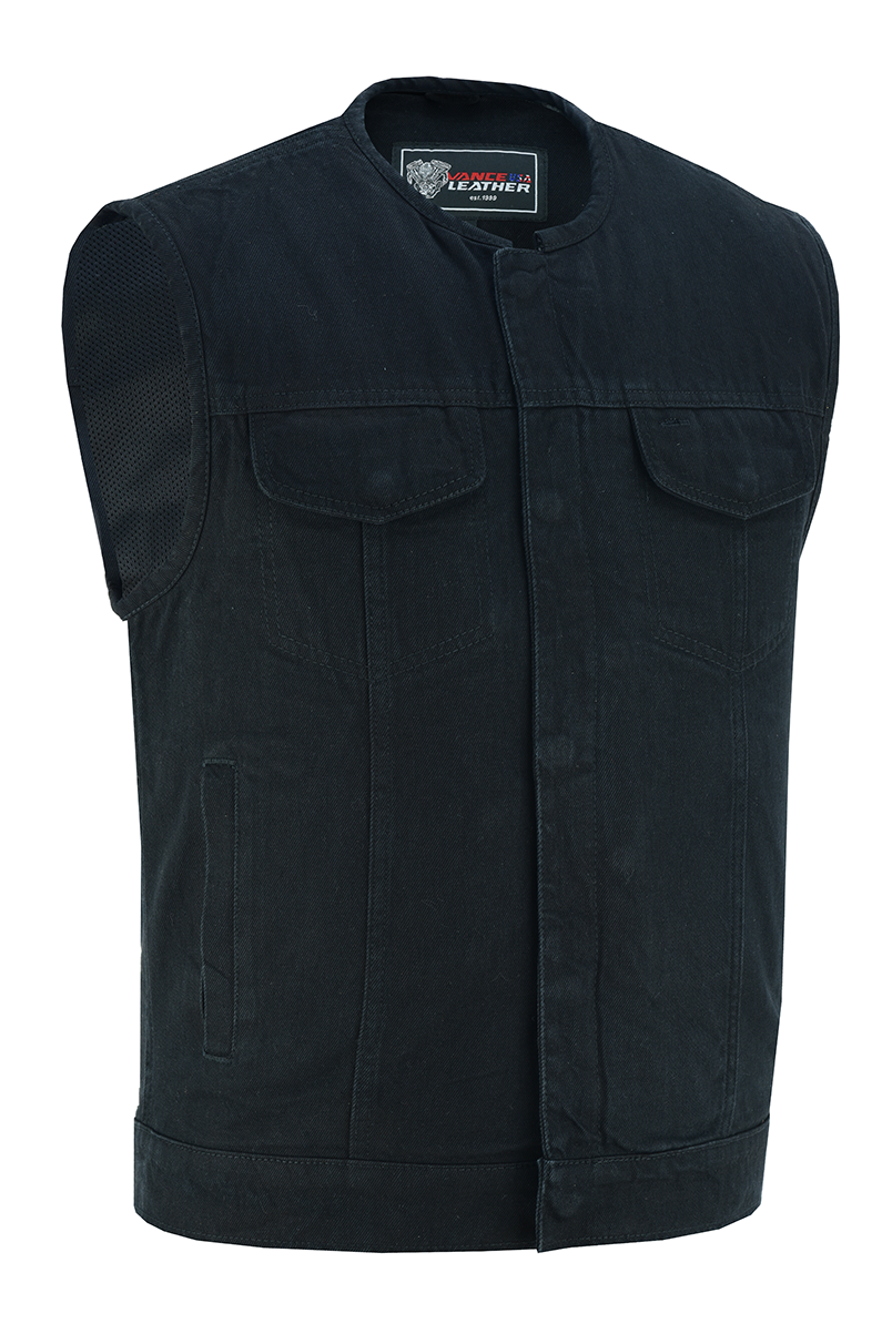 Garage Denim Club Vest — Black — product view 1