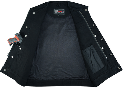 Garage Denim Club Vest — Black — product view 3
