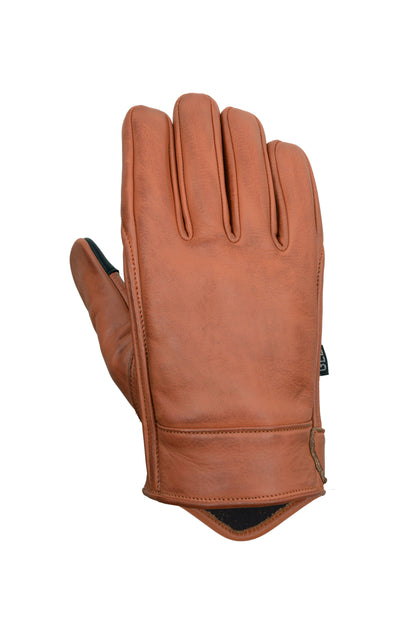 Daily Rider Leather Gloves — Brown — product view 2