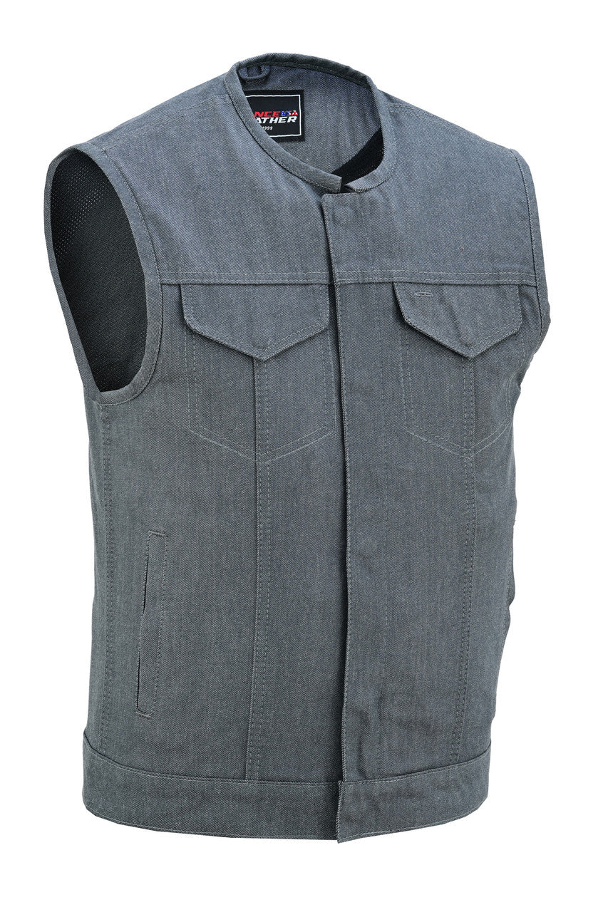 Garage Denim Club Vest — Grey — product view 1