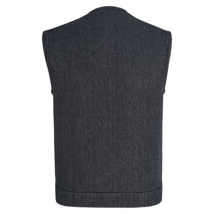 Garage Denim Club Vest — Distressed Grey — product view 2