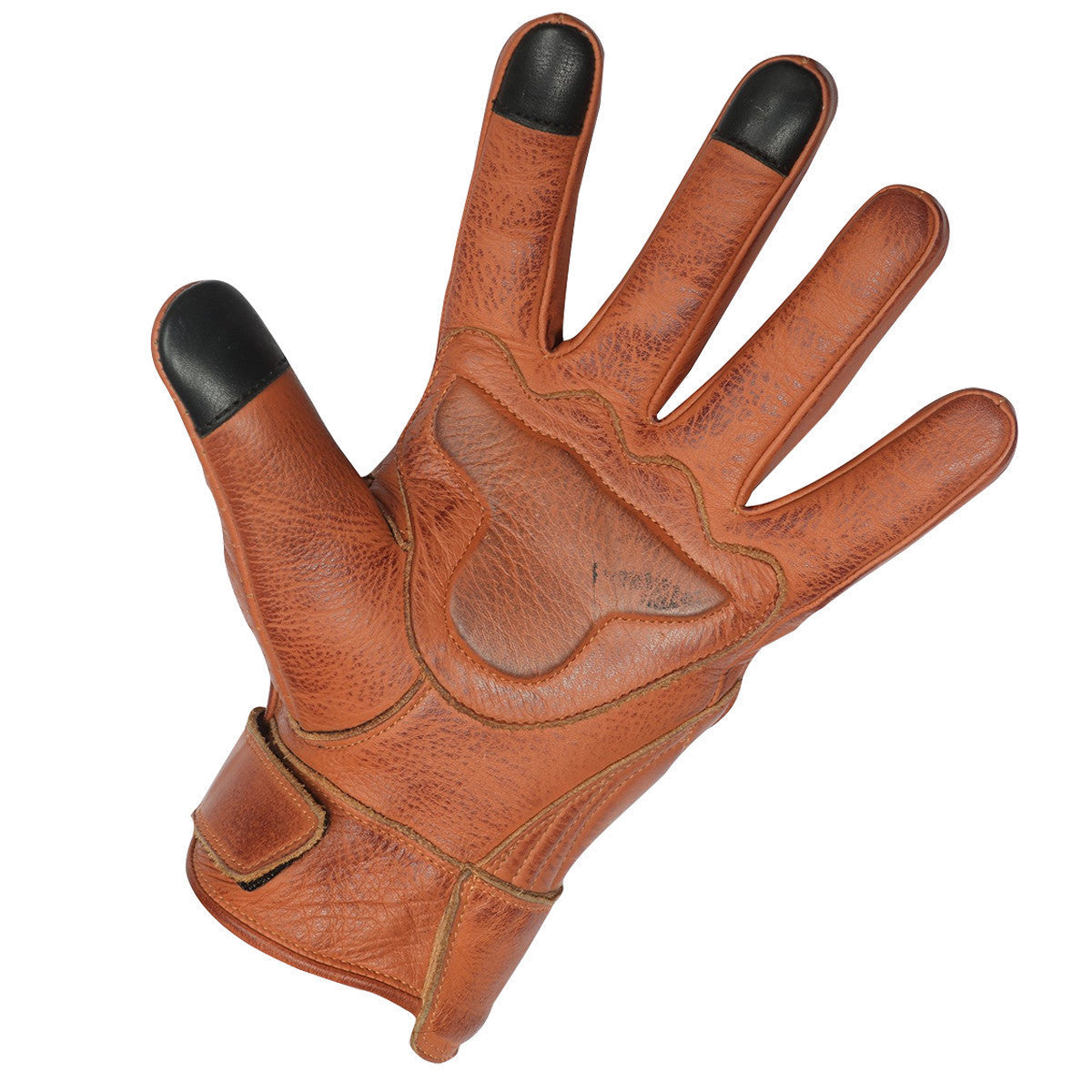 Airflow Austin Brown leather gloves detail