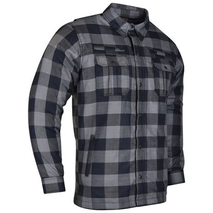 Vance HMM1504 armored riding flannel — grey